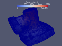 solution poisson equation 3D complex geometry, surface with edges